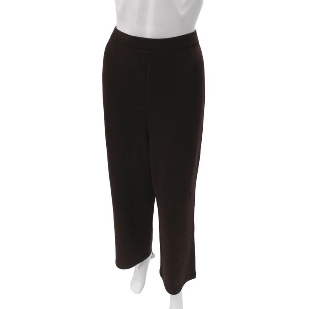 St. John Collection By Marie Gray Women Dress Pants Brown Wool Cashmere Size 10